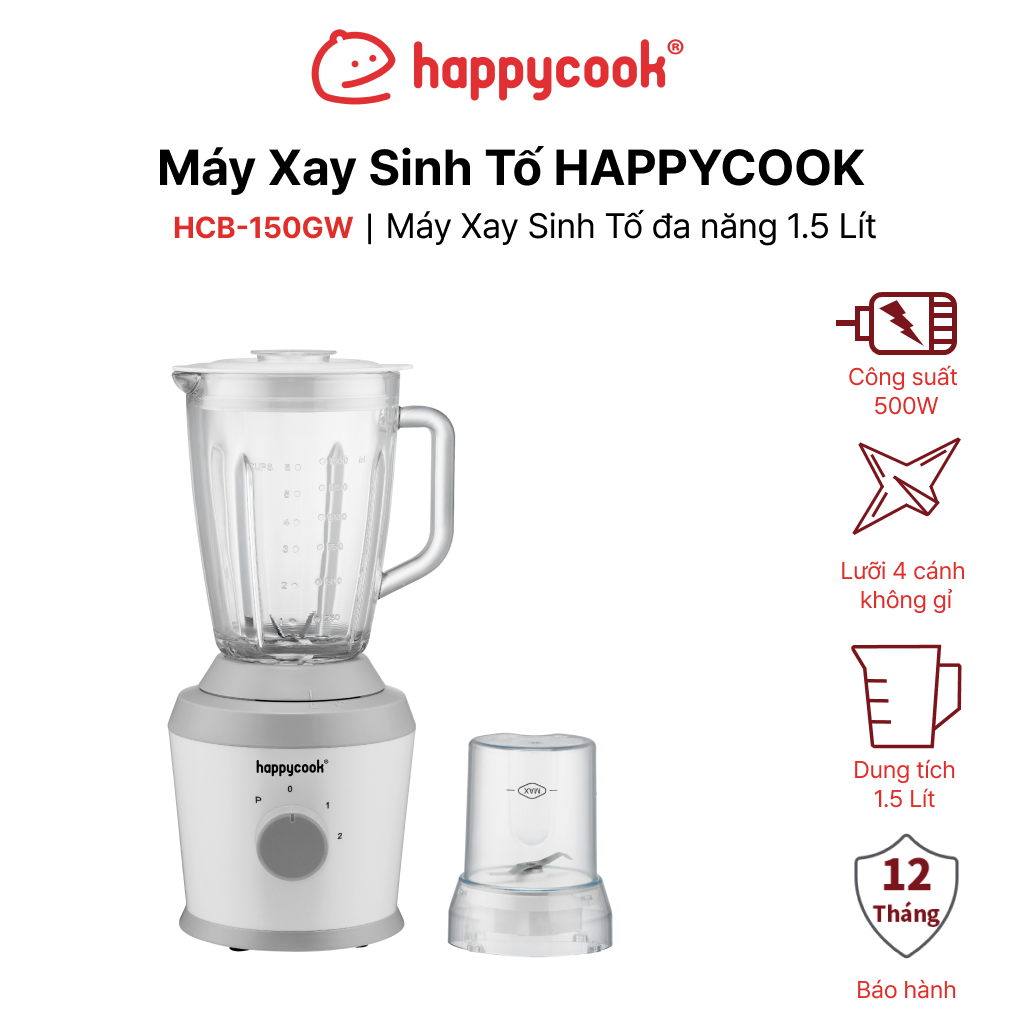 Máy Xay Sinh Tố đa năng HAPPYCOOK, HCB-150GW