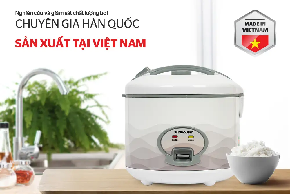 NỒI CƠM ĐIỆN 1.8L SUNHOUSE SHD8602