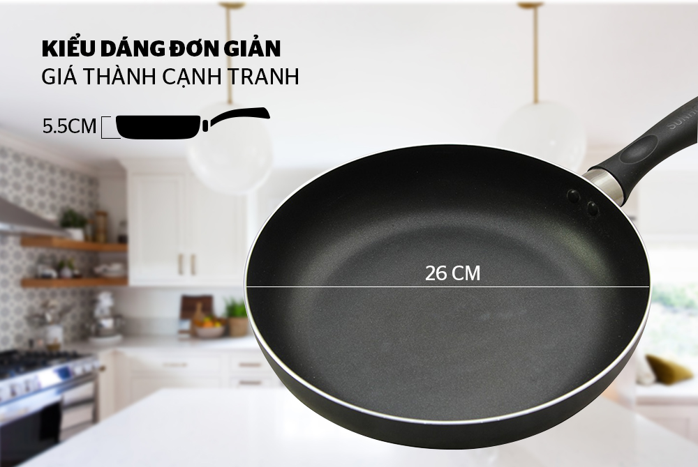 Chảo trơn chống dính SUNHOUSE CT26 001