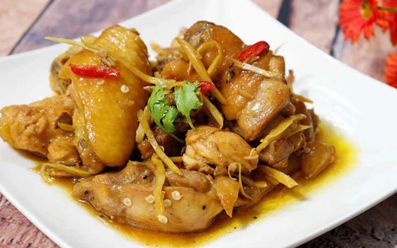 Món gà kho gừng