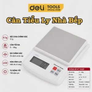 Cân tiểu ly 5kg/0.1g Deli EDL338002