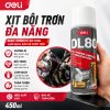 Xịt chống gỉ đa năng 450ml (đỏ) Deli DL80-450 Chính hãng giá rẻ